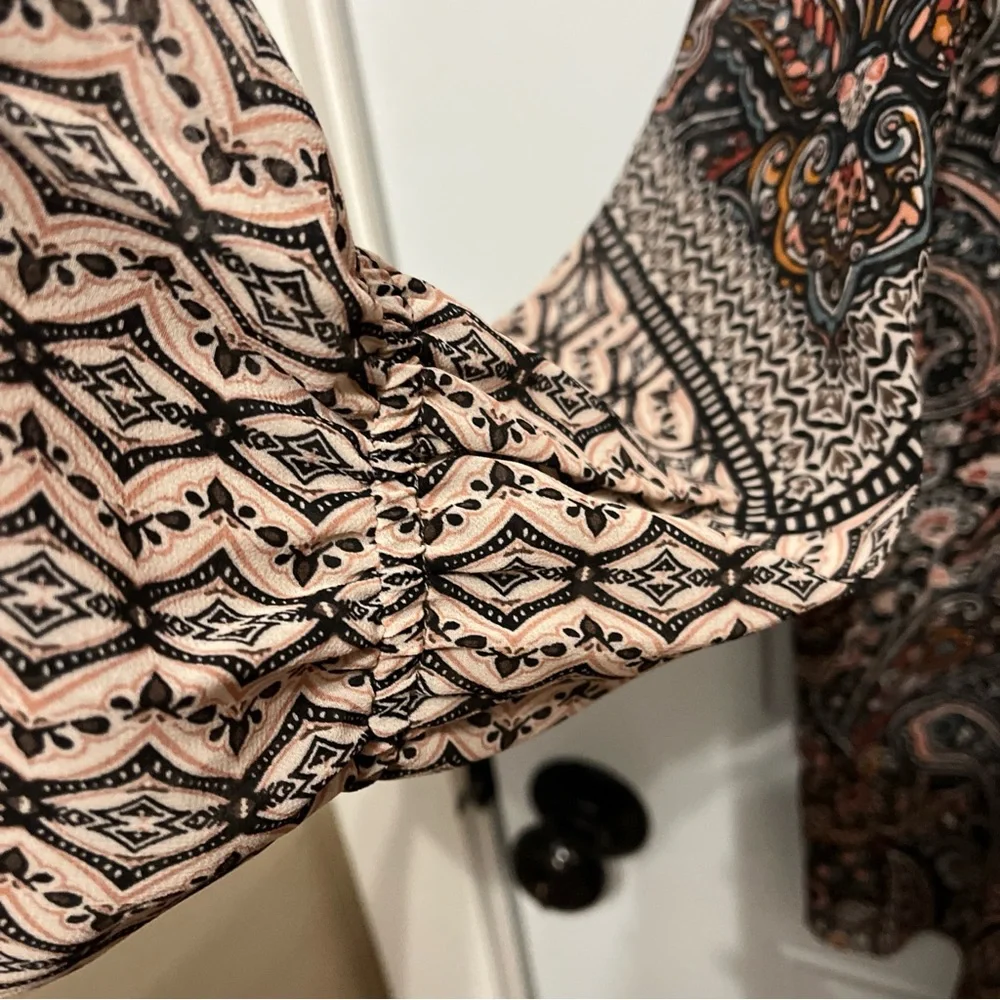 Belle by Kim Gravel Paisley Blouse in Multicolor NWOT - Picture 15 of 16